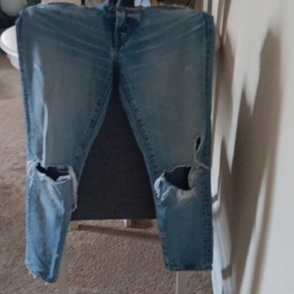 Moussy Jeans Denim Sanford Distressed Skinny Jeans Size 26